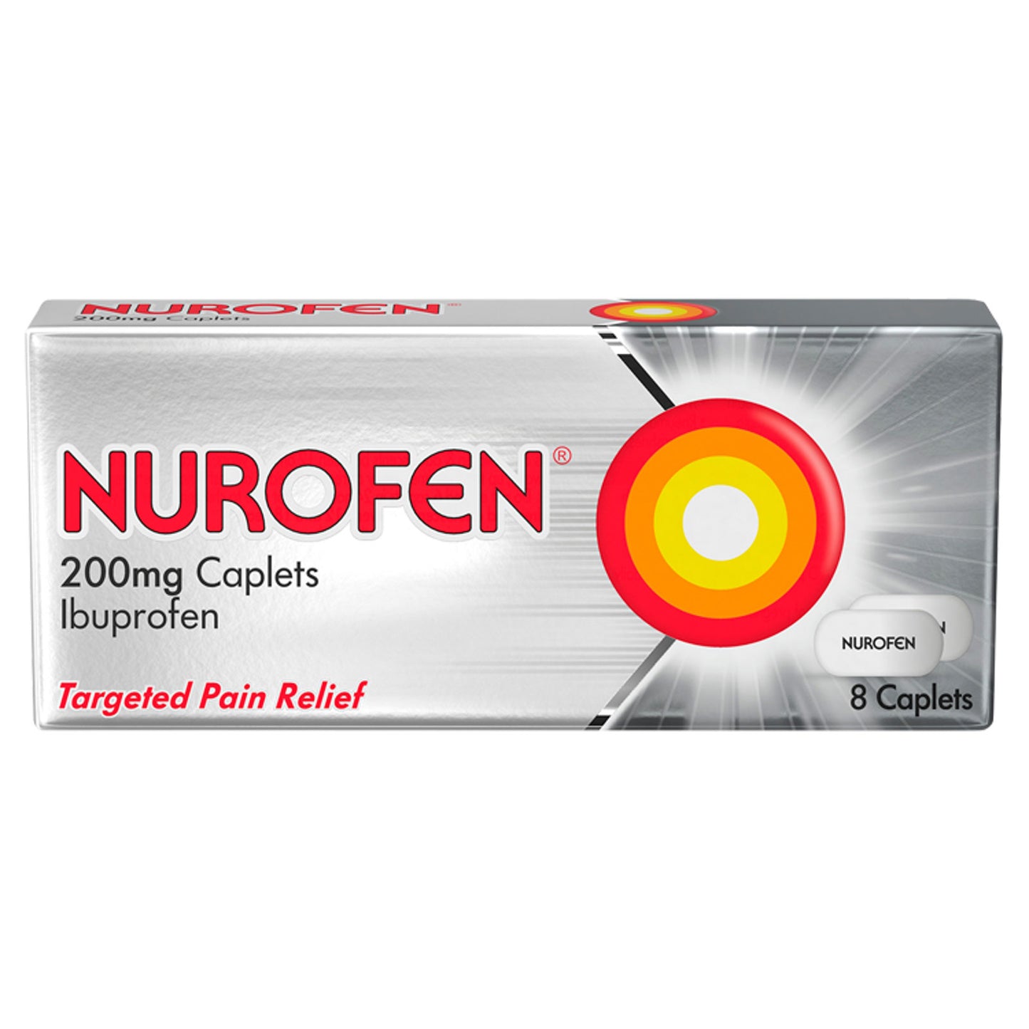 NUROFEN IBUPROFEN CAPLETS 200MG 08/26