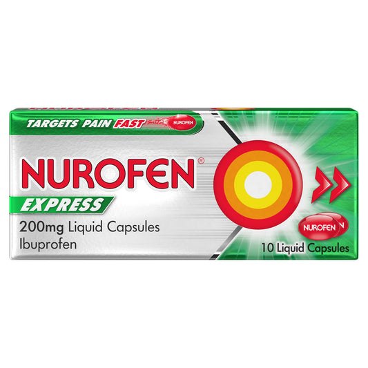 NUROFEN IBUPROFEN EXPRESS LIQUID CAPS  07/26