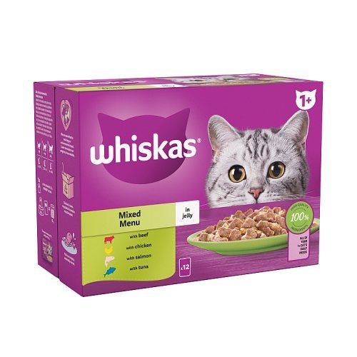 WHISKAS MIXED MENU IN JELLY 12X85G