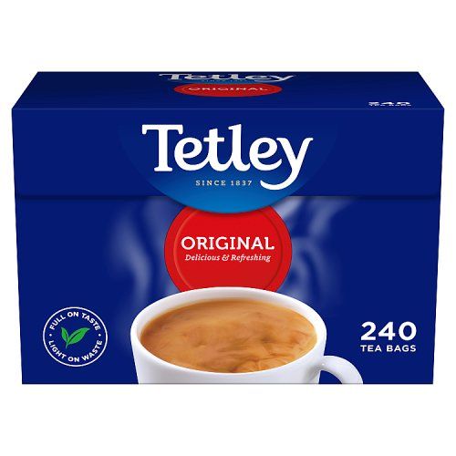 TETLEY SOFT TEA BAGS 240 PACK 750G