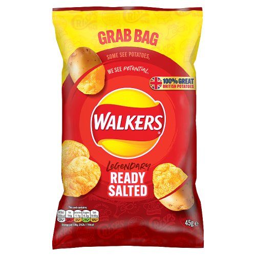 WALKERS GRAB BAG READY SALTED 45G