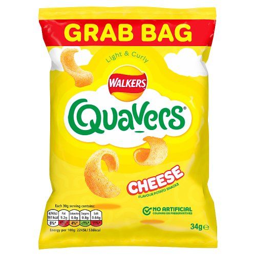 WALKERS GRAB BAG QUAVERS 34G