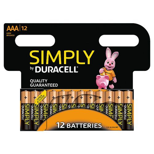 DURACELL SIMPLY BATTERIES AAA 12PK