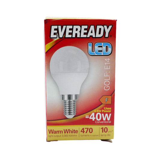 EVEREADY BULB LED GOLF E14 WARM WHITE (R)