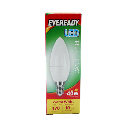 EVEREADY BULB LED CANDLE E14 WARM WHITE (R)