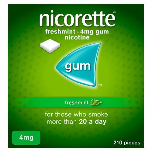 NICORETTE FRESHMINT GUM 4MG 210S
