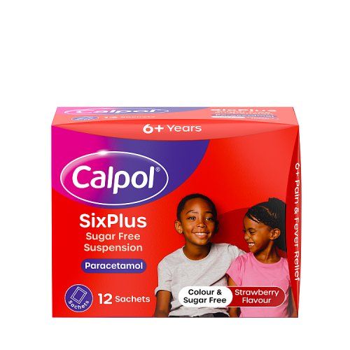 CALPOL SIX PLUS SACHETS S/F 5ML 12S
