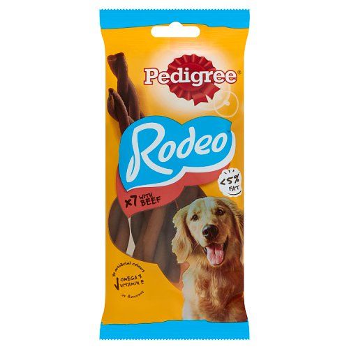 PEDIGREE RODEO ADULT DOG TREATS BEEF 7 STICKS