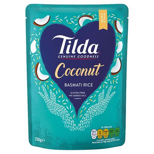 TILDA STEAMED BASMATI COCONUT RICE 250G