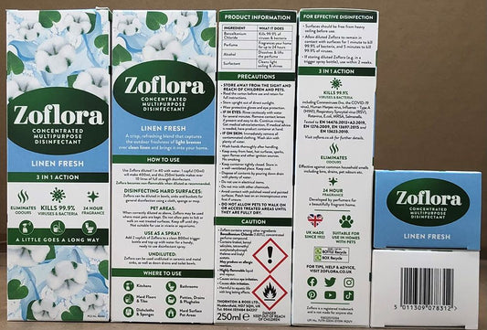 ZOFLORA DISINFECTANT LINEN FRESH 250ML