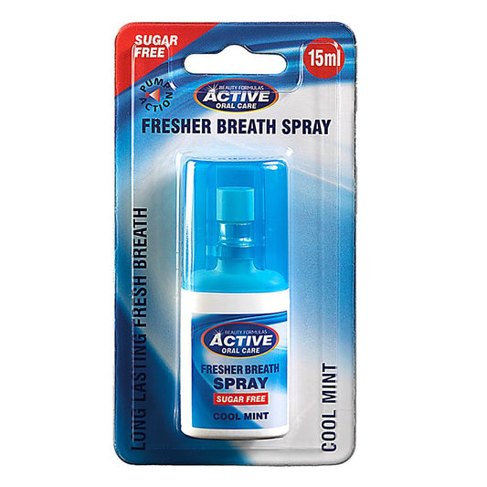 ACTIVE BREATH SPRAY 15ML S/F COOL MINT (PUMP)