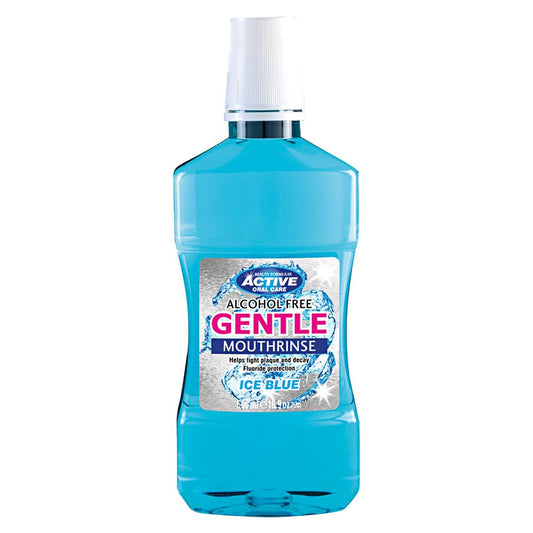 ACTIVE W/WASH CLEAR ICE BLUE + FLUORIDE 500ML
