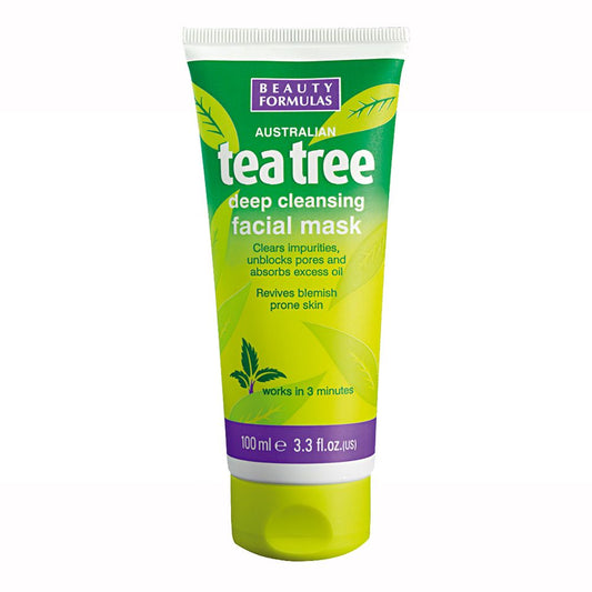 BEAUTY FORMULAS TEA TREE DEEP CLEANSING FACE 100ML