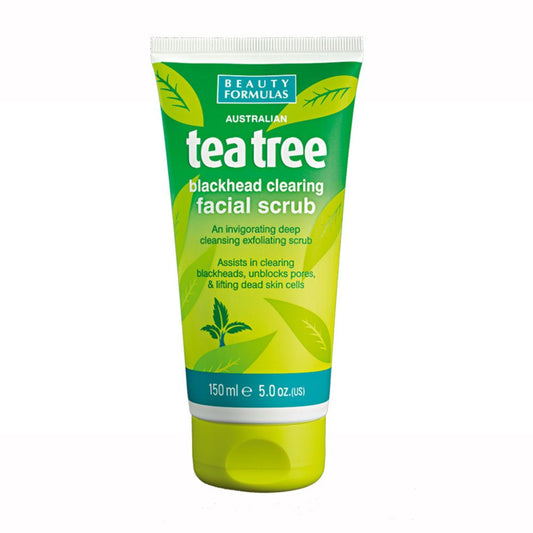 BEAUTY FORMULAS TEA TREE FACIAL SCRUB 150ML