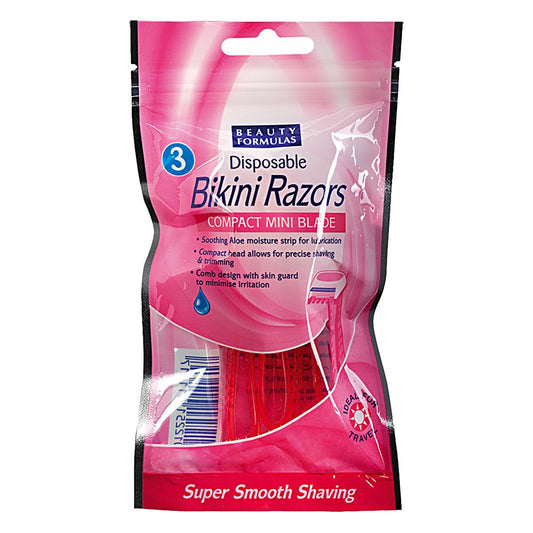 BEAUTY FORMULAS BIKINI RAZORS 3 PACK