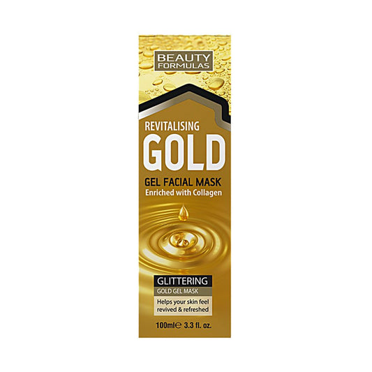 BEAUTY FORMULAS GOLD REVITALISING GEL MASK 100ML