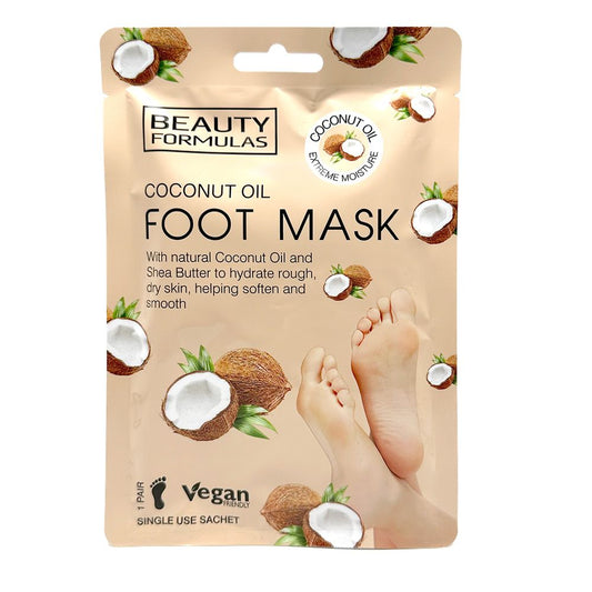 BEAUTY FORMULA COCONUT FOOT MASK 1 PAIR