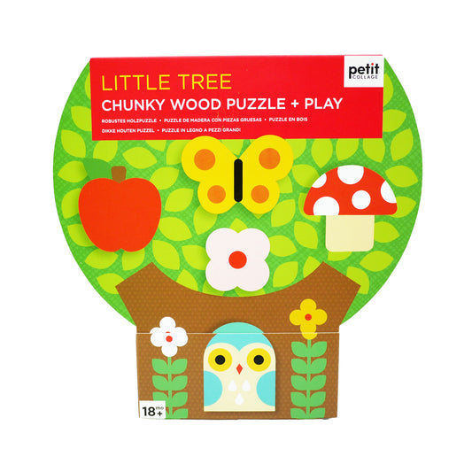 LITTLE TREE CHUNKY WOOD PUZZLE & PLAY (C)