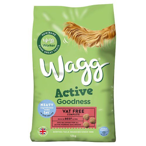 WAGG ACTIVE GOODNESS BEEF  DRY DOG FOOD 12KG