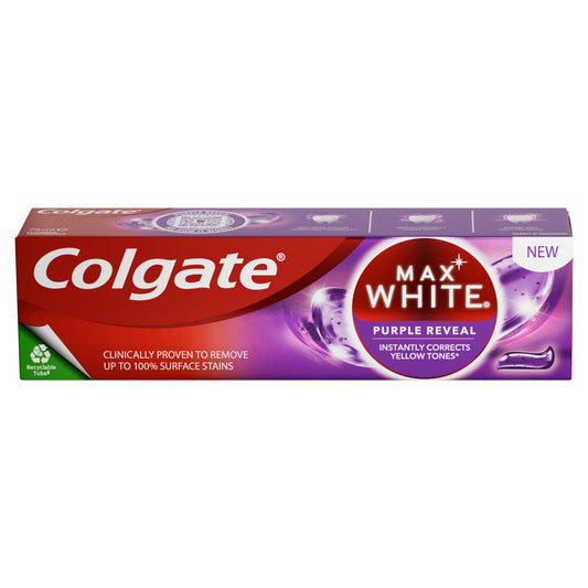 COLGATE TOOTHPASTE MAX WHITE PURPLE 75ML