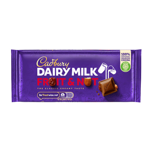 CADBURY DAIRY MILK FRUIT & N BAR   22/01/26