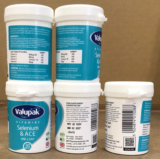 VALUPAK VITAMINS SELENIUM A, C & E OAD 30PK
