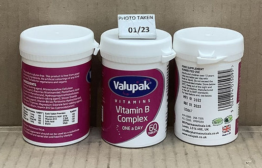 VALUPAK VITAMIN B COMPLEX TABLETS 60S