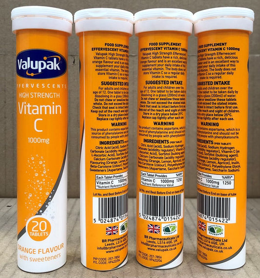 VALUPAK VITAMIN C EFFERVERSCENT 20S
