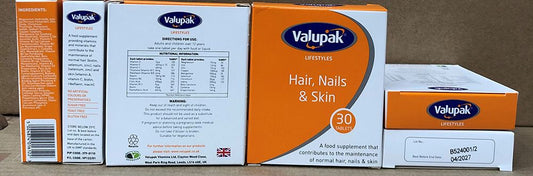 VALUPAK LIFESTYLE CARTONS HAIR, NAILS&SKIN OAD 30S
