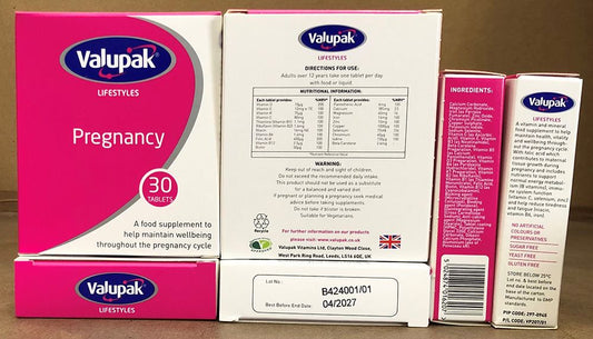 VALUPAK LIFESTYLE CARTONS PREGNANCY OAD 30S