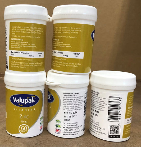 VALUPAK ZINC 10MG 60'S