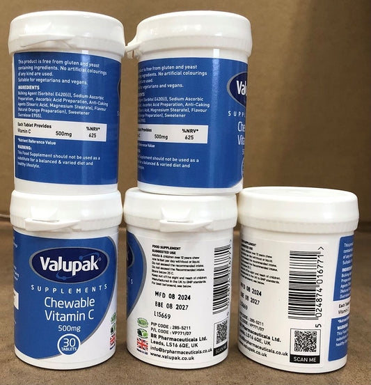 VALUPAK VITAMIN C 500MG 30'S