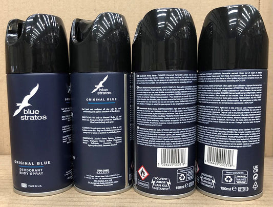 BLUE STRATOS 150ML BODYSPRAY