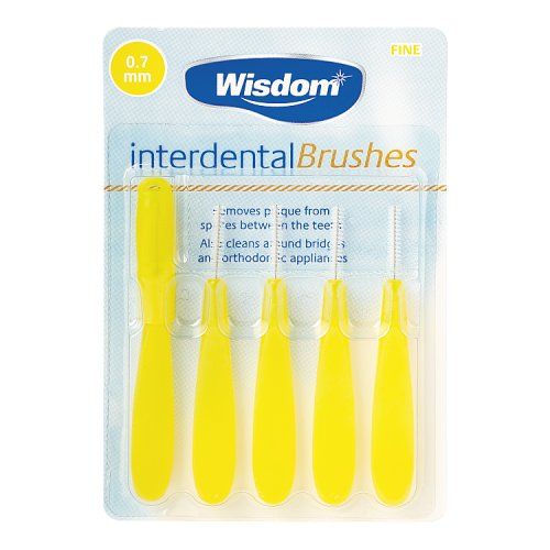 WISDOM INTERDENTAL BRUSH 0.7MM YELLOW 5S - (SL)