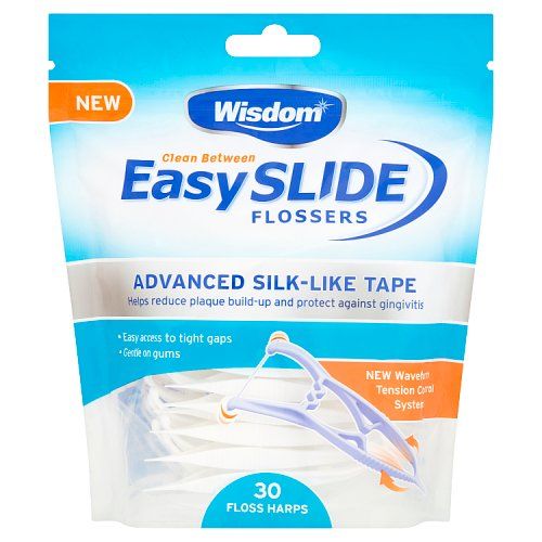 WISDOM CLEAN BETWEEN EASY SLIDE FLOSSER 30S