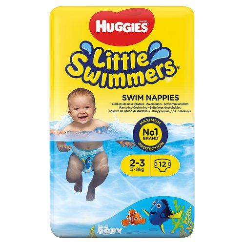 HUGGIES 12PCS LITTLE SWIMMERS SIZE 2-3 DIAPERS