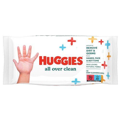 HUGGIES BABY WIPES 56S ALL OVER CLEAN