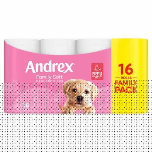 ANDREX GENTLE CLEAN TOILET ROLL 16 ROLLS CLASSIC WHITE