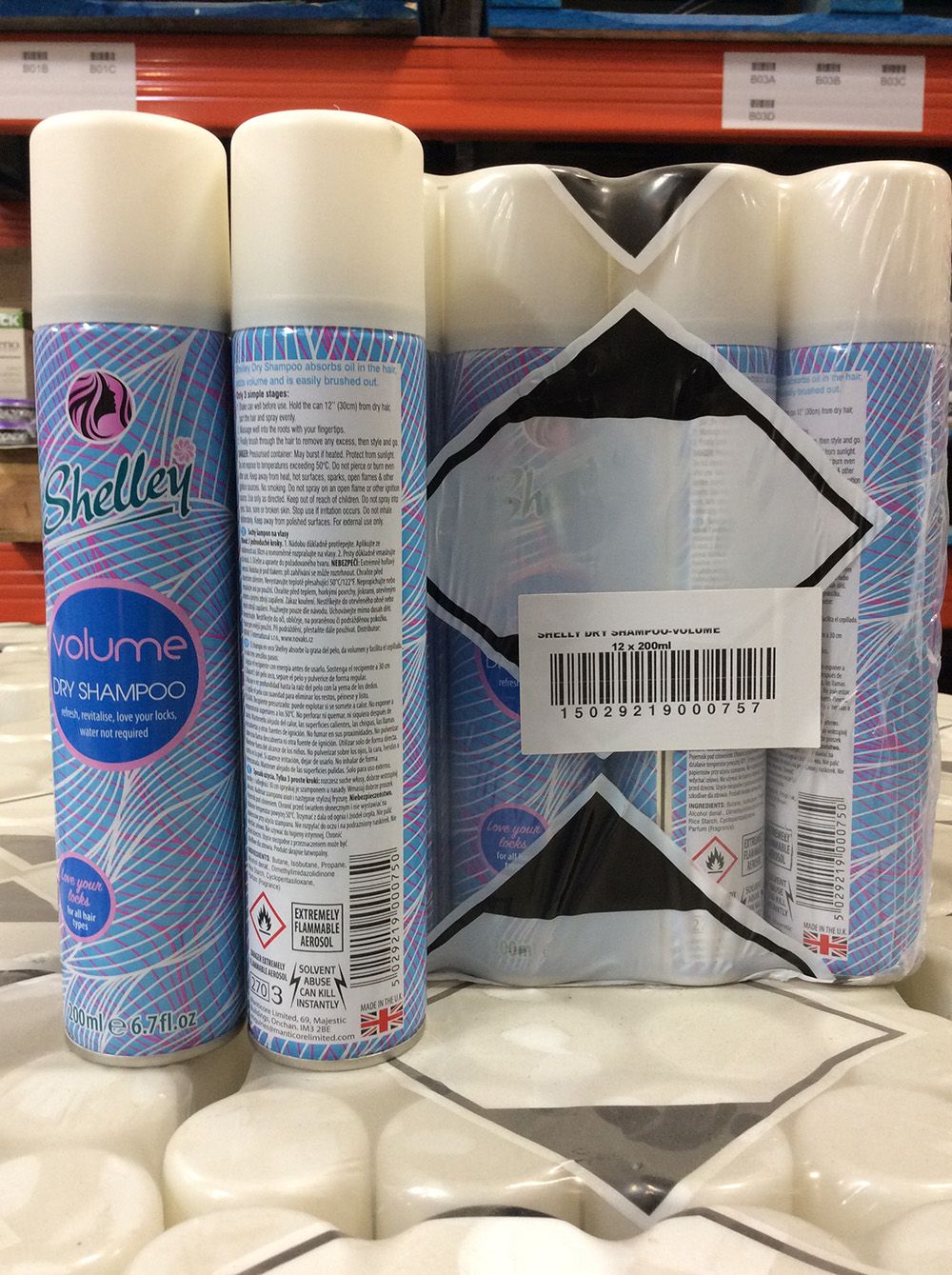 SHELLEY DRY SHAMPOO 200ML VOLUME