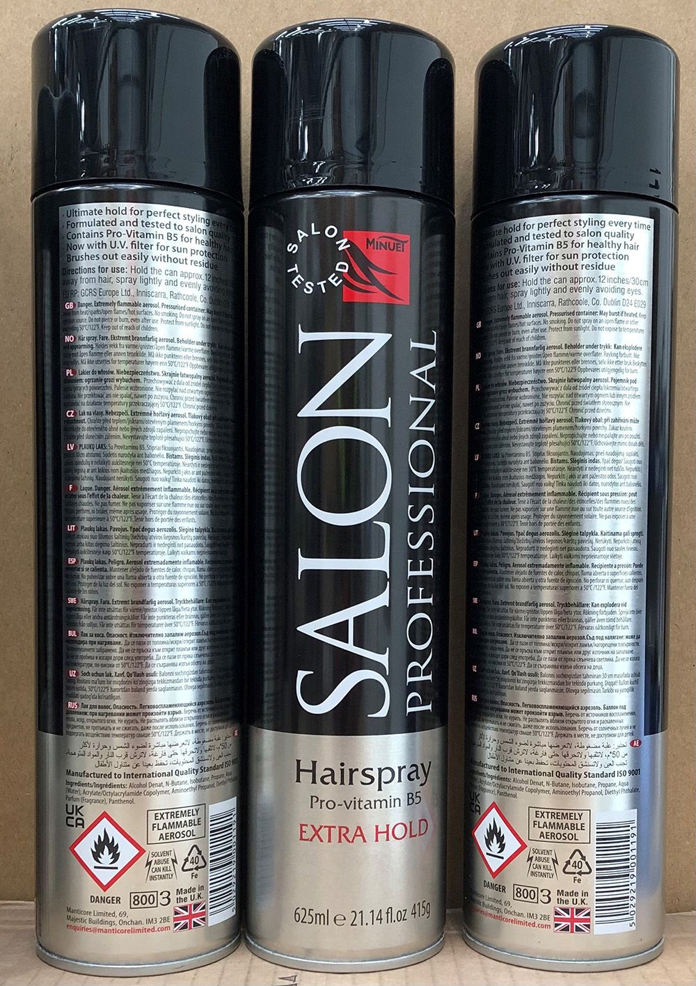 MINUET SALON PROF.H/SPRAY EXTRA 625ML