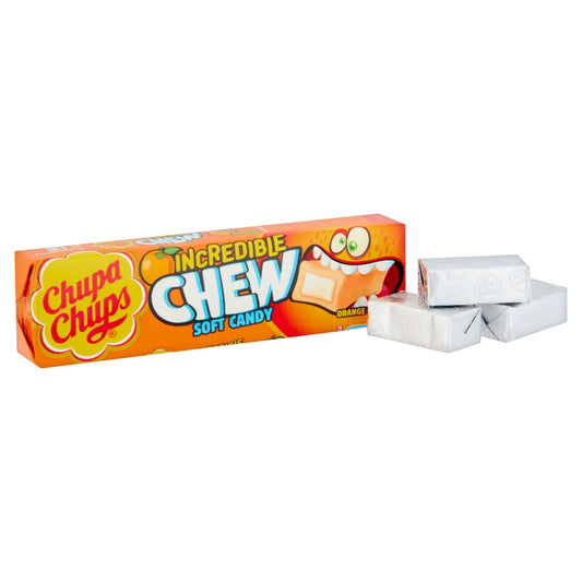 CHUPA CHUP INCREDIBLE CHEW ORANGE FLAVOUR 04/25