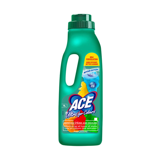 ACE ULTRA STAIN REMOVER LIQUID 1L FOR COLOURS