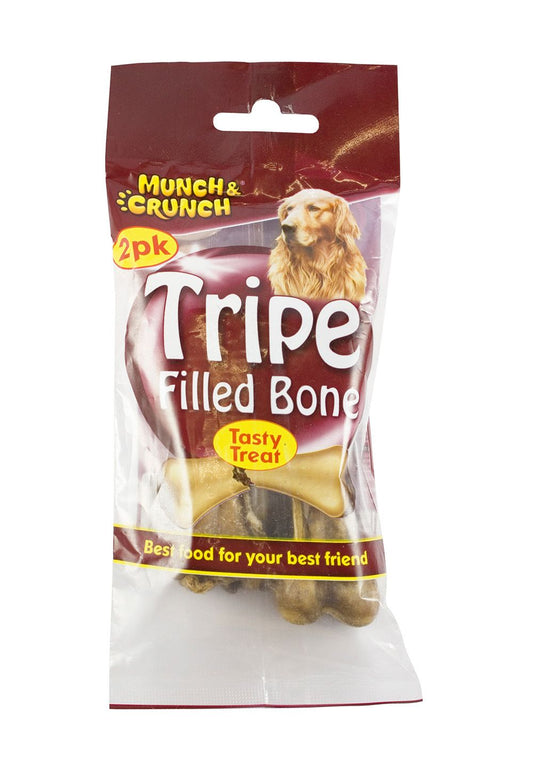 MUNCH & CRUNCH TRIPE FILLED BONE 2PK