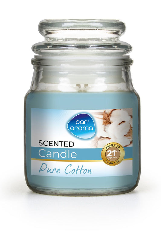 PAN AROMA SMALL JAR CANDLE WITH LID 85G - FLUFFY TOWELS
