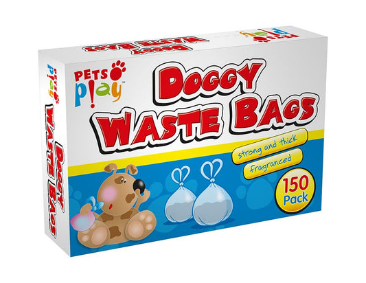 PETS PLAY 150PK DOGGY WASTE BAGS