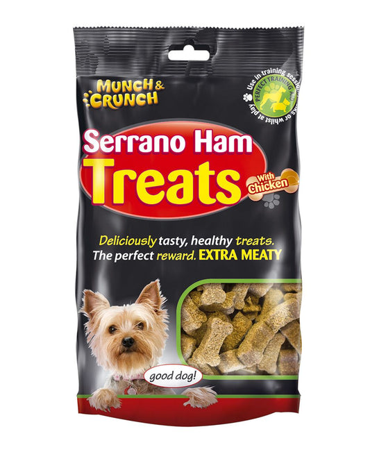 MUNCH & CRUNCH SERRANO HAM TREATS W CHICKEN 175G