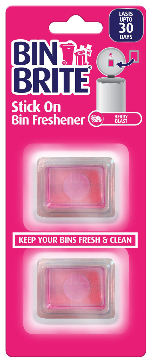 BIN BRITE STICK ON FRESHENER BERRY BLAST 2PK