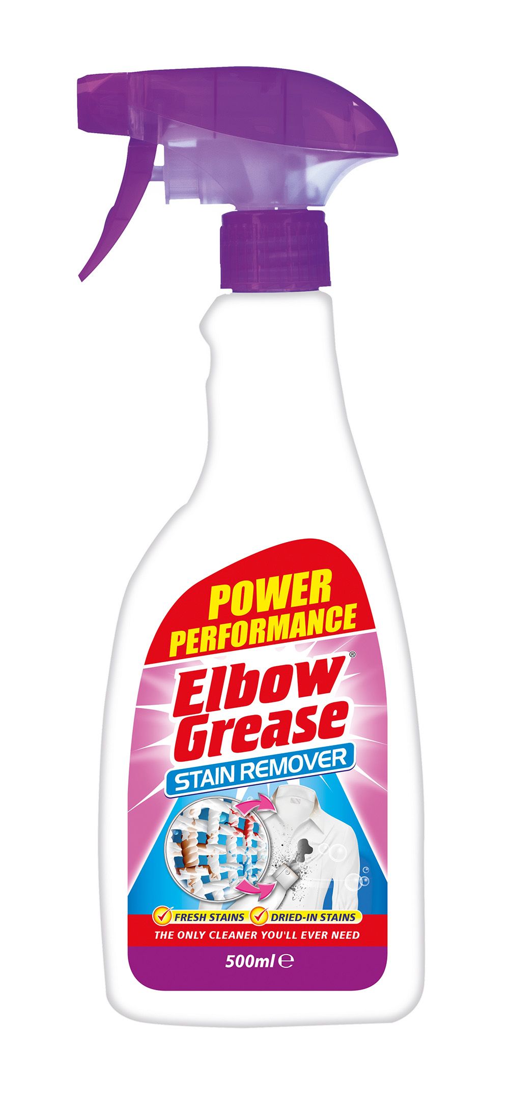 ELBOW GREASE STAIN REMOVER TRIGGER SPRAY 500ML
