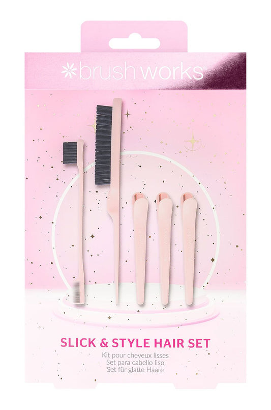 BRUSHWORKS SLICK & STYLE HAIR SET