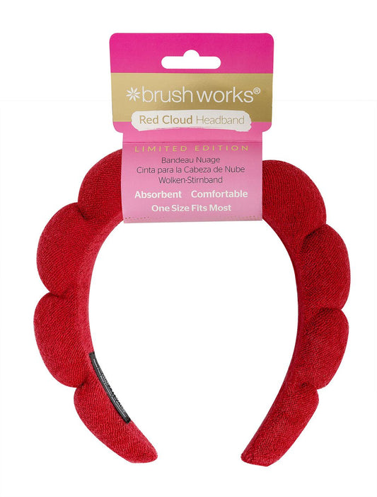 BRUSHWORKS LIMITED EDITION CLOUD HEADBAND (RED)